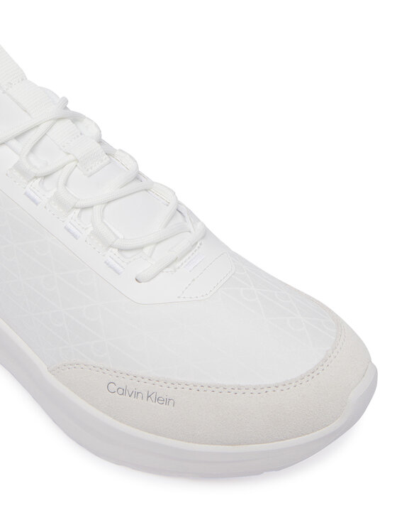 Calvin Klein Superge Calvin Klein Light Eva Runn Laceup Aop HM0HM02343 Bela