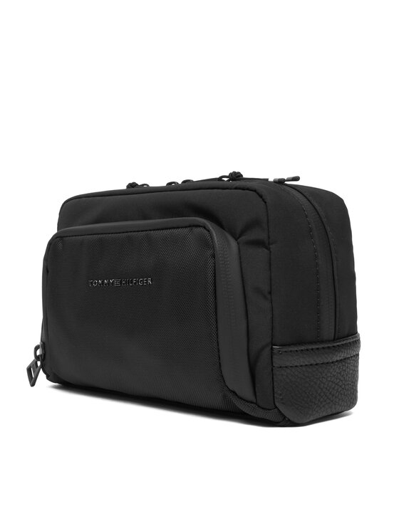 Tommy Hilfiger Kozmetická taštička Tommy Hilfiger Th Travel Washbag AM0AM13950 Čierna