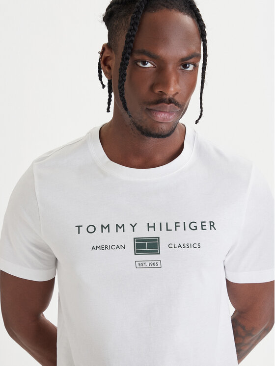Tommy Hilfiger Tommy Hilfiger Camiseta Brand Love MW0MW42365 Blanco Regular Fit