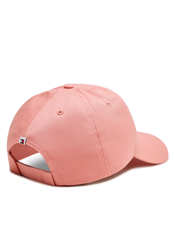 Tommy Jeans Kepurė su snapeliu Tommy Jeans Linear Logo AW0AW15845 Rožinė