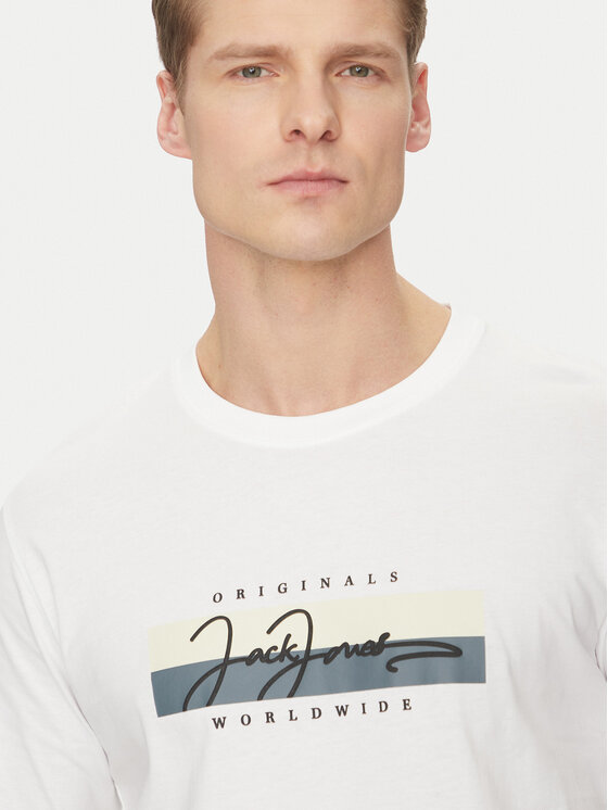 Jack & Jones Jack & Jones T-shirt Frederiksberg 12278266 Bianco Regular Fit