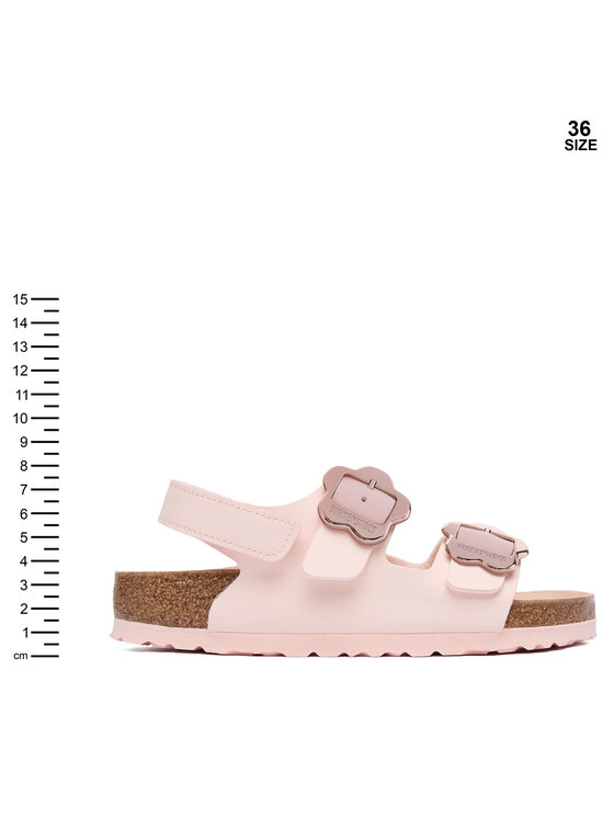 Birkenstock Босоніжки Birkenstock Milano Flower Buckle 1031654 D Світло-рожевий