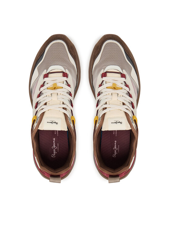 Pepe Jeans Sneakersy Pepe Jeans Stoke Sport M PMS600013 Hnedá