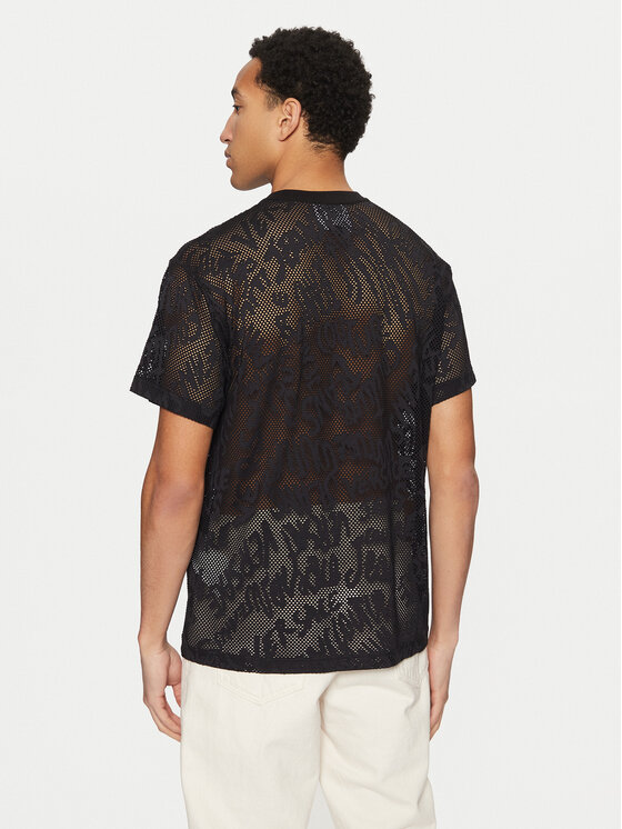 Versace Jeans Couture Versace Jeans Couture Camiseta 78GAH6R0 Negro Regular Fit