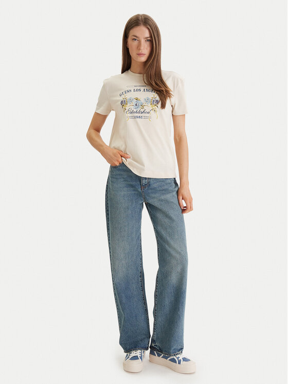 Guess Guess Футболка W6GI27 K3160 Бежевий Regular Fit