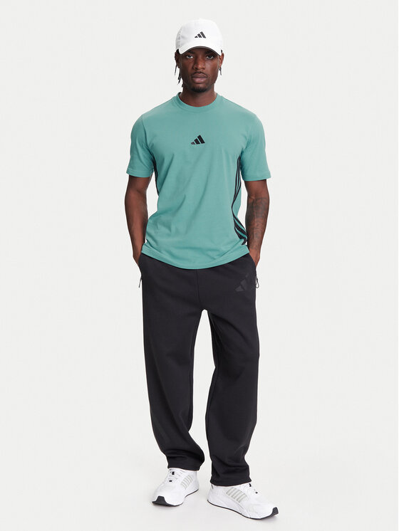 adidas adidas T-Shirt Essentials 3-Stripes JX0732 Τυρκουάζ Regular Fit