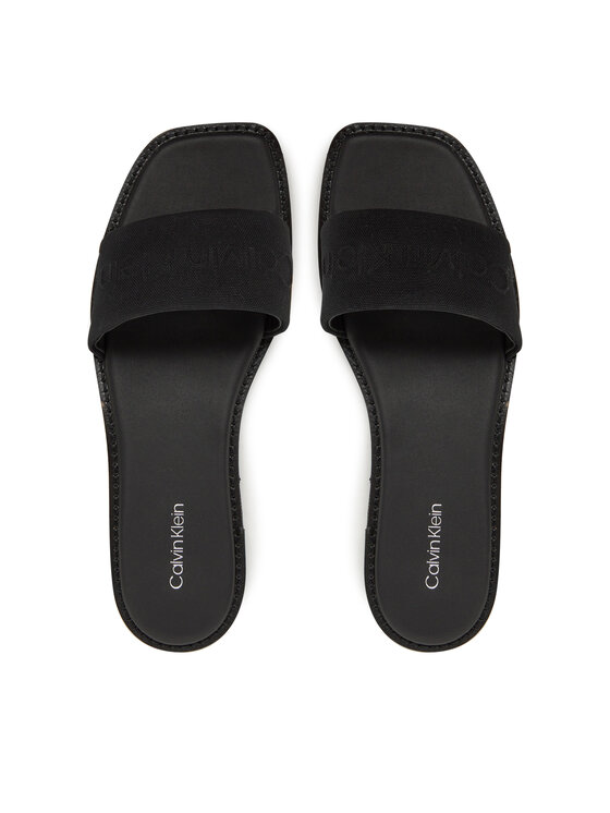 Calvin Klein Παντόφλες Calvin Klein Flat Slide - He HW0HW02378 Μαύρο