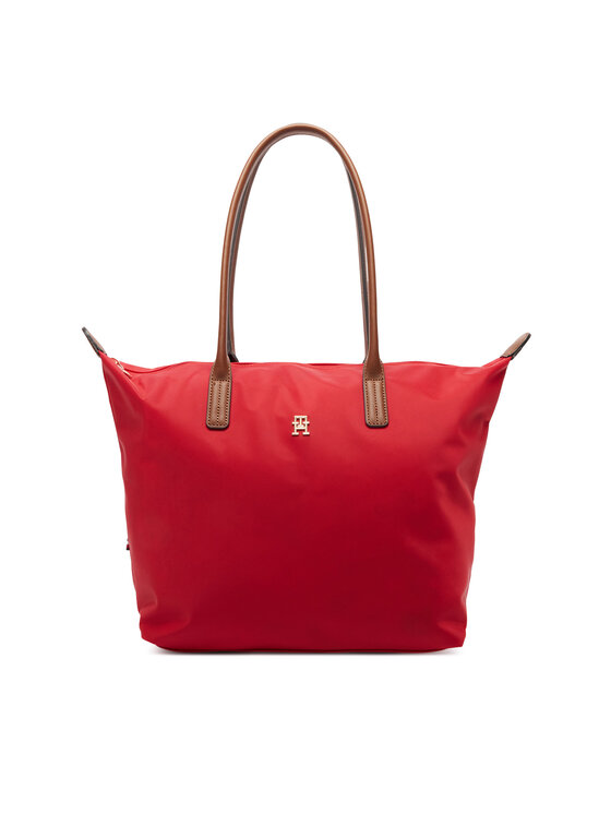 Tommy Hilfiger Ročna torba Tommy Hilfiger Popette Tote AW0AW17711 Rdeča