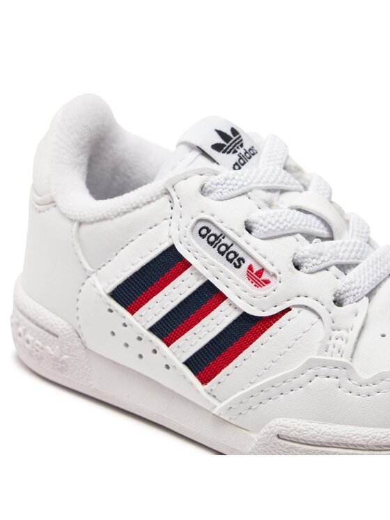 adidas Sneakersy adidas Continental 80 Stripes El S42613 Bílá