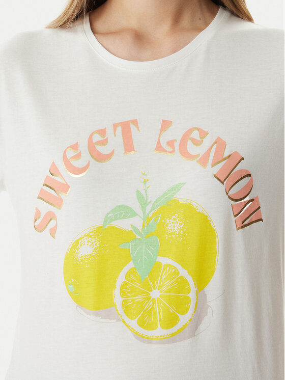 Morgan Morgan Camiseta 261-DLEMON Blanco Regular Fit