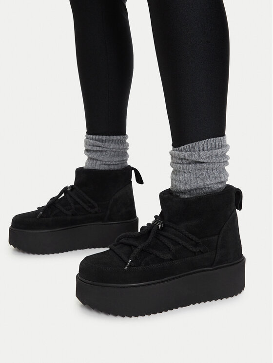 Inuikii Śniegowce Inuikii Classic Low Platform 75204-004 Czarny