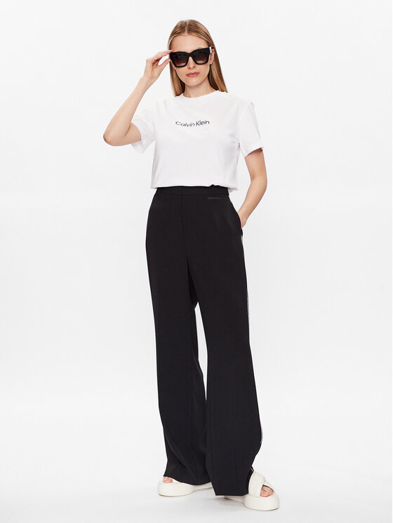 Calvin Klein Calvin Klein Majica Hero Logo K20K205448 Bela Regular Fit