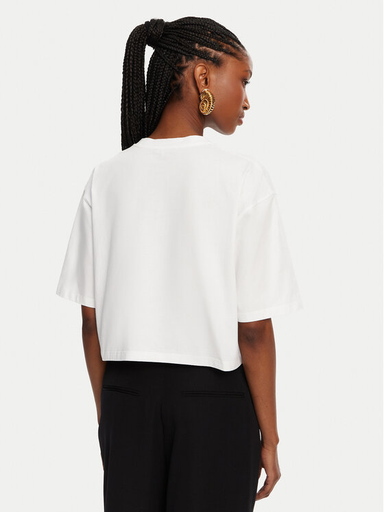 Balmain Balmain Футболка BF1EE020BB02 Білий Relaxed Fit