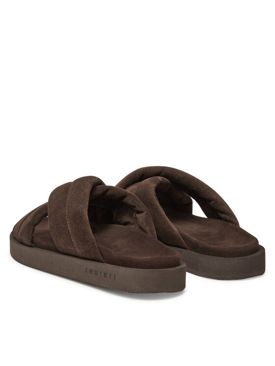 Inuikii Шльопанці Inuikii Suede Crossed 50102-500 Коричневий
