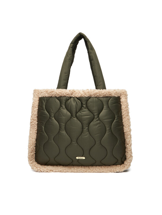 Barbour Дамска чанта Barbour Marnie Quilt Tote Bag LBA0482OL71 Каки