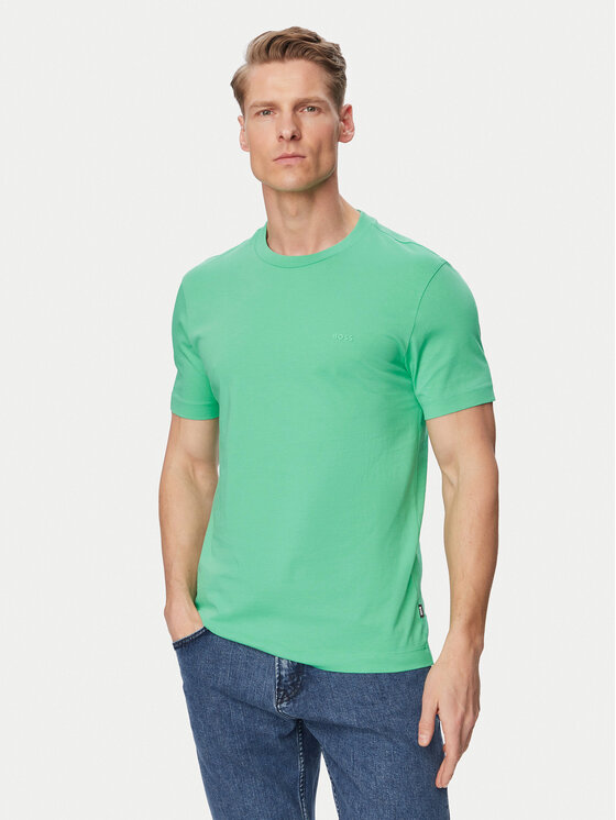 BOSS BOSS Camiseta Thompson 01 50468347 Verde Regular Fit