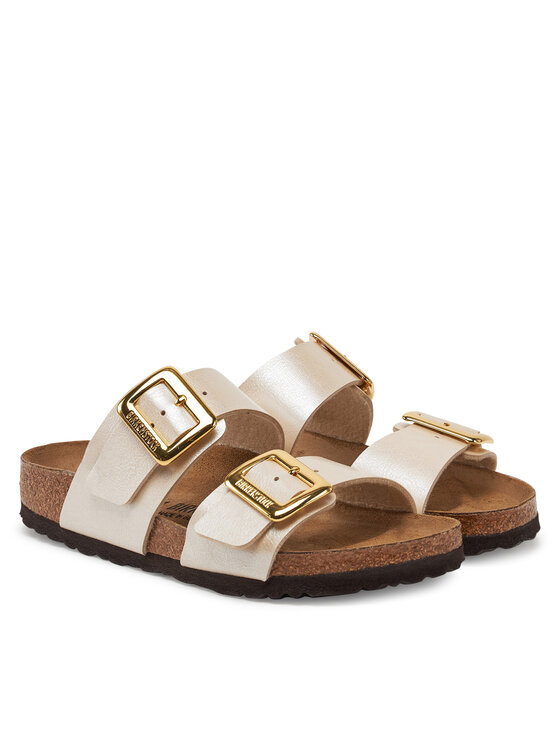 Birkenstock Шльопанці Birkenstock Sydney Cushion Buckle 1029492 Écru