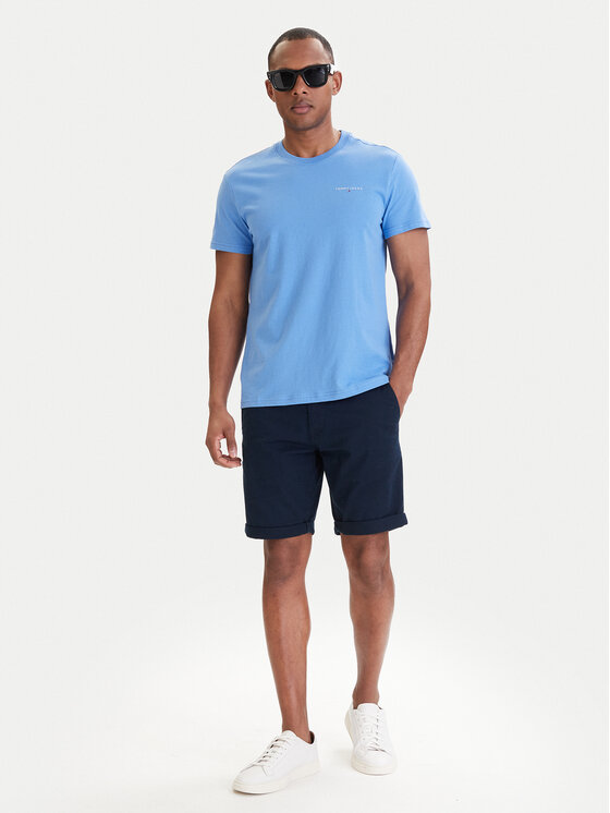 Tommy Jeans Tommy Jeans Camiseta Linear Chest DM0DM21780 Azul Slim Fit