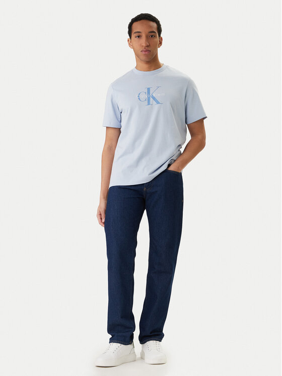 Calvin Klein Jeans Calvin Klein Jeans Marškinėliai Hero Monologo LV04RB862G Žydra Regular Fit