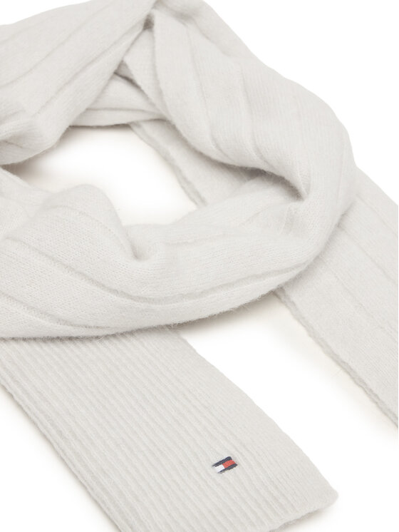 Tommy Hilfiger Šallīte Tommy Hilfiger Flag Fluffy AW0AW17787 Pelēks