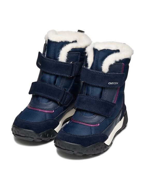 Geox Snehule Geox J Trekkyup Girl B Abx J46M7E 08V22 C4269 M Tmavomodrá