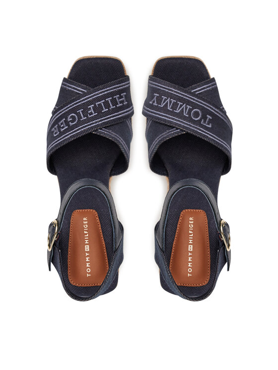 Tommy Hilfiger Espadrillas Tommy Hilfiger Tommy Hilfiger Espad High Wedge FW0FW08668 Blu scuro