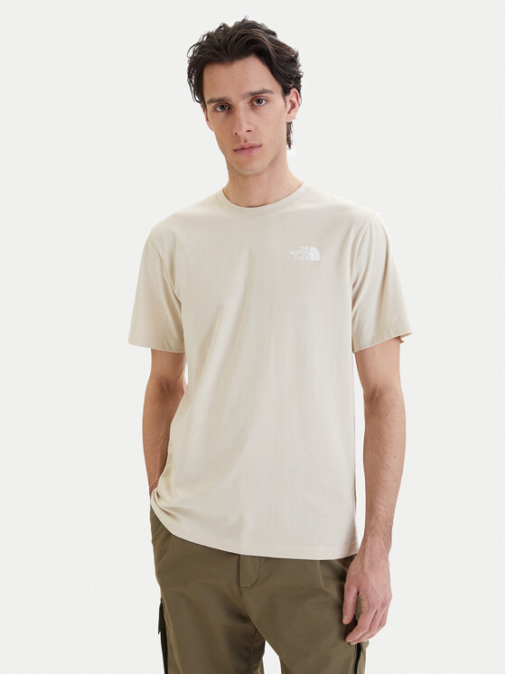 The North Face The North Face Camiseta NSE Box NF0A8GV2 Beis Regular Fit