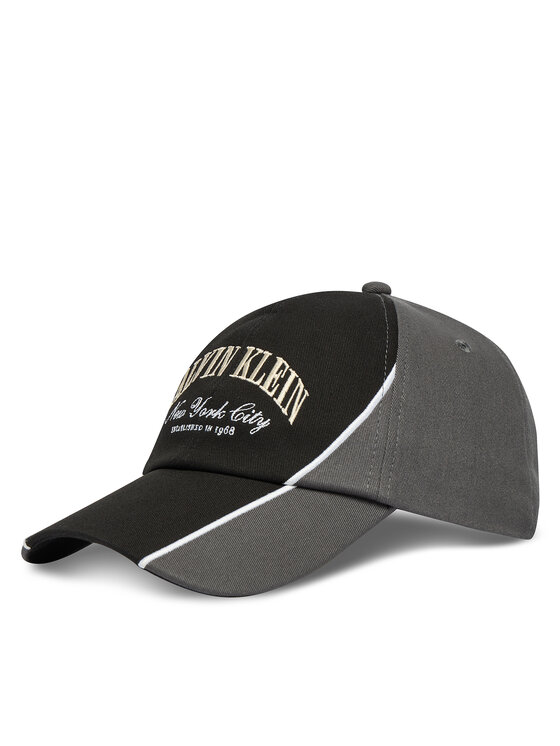 Calvin Klein Шапка с козирка Calvin Klein Two Tone Seasonal Graphic Cap LV04D5088G Черен