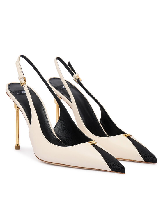 Elisabetta Franchi Podpätky Elisabetta Franchi SA-15L-66E2-V600 Krémová