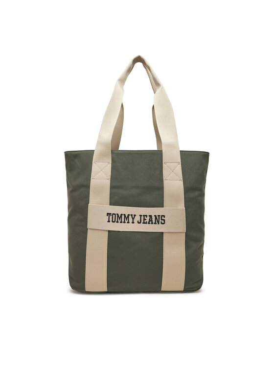 Tommy Jeans Torbica Tommy Jeans Retro Cool Tote AM0AM13278 Khaki