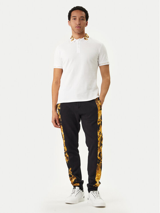Versace Jeans Couture Versace Jeans Couture Поло 80GAGT12 CJ01T Білий Slim Fit