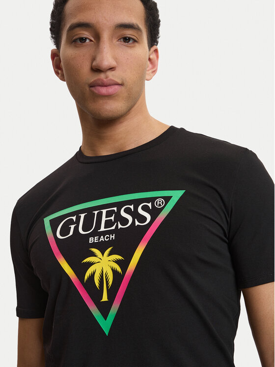 Guess Guess Camiseta F6GI09 J1314 Negro Slim Fit