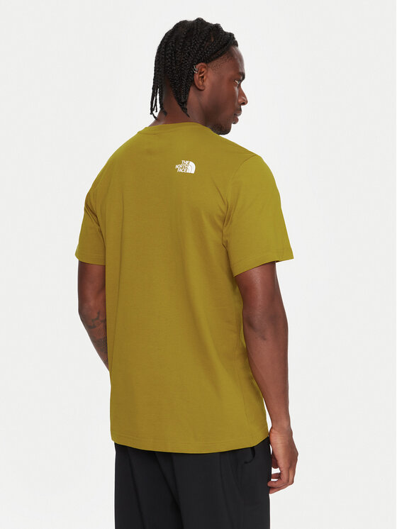 The North Face The North Face Camiseta Simple Dome NF0A87NG Amarillo Regular Fit