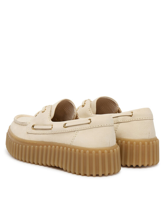 Clarks Туфлі Clarks Torhill Boat 26186302 Écru