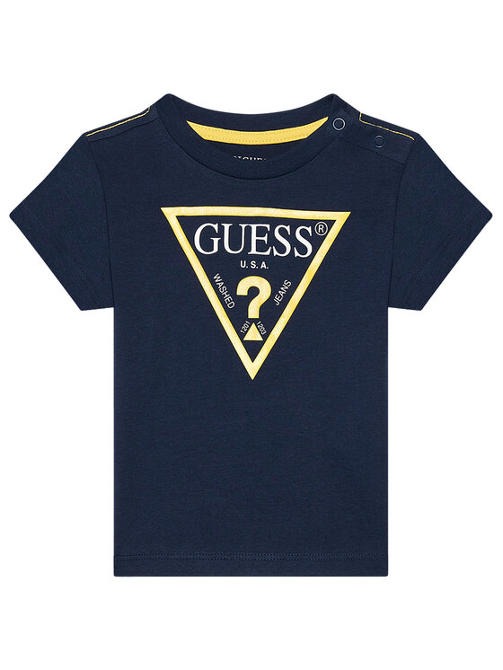 Guess Guess Футболка N73I55 K8HM0 Cиній Regular Fit