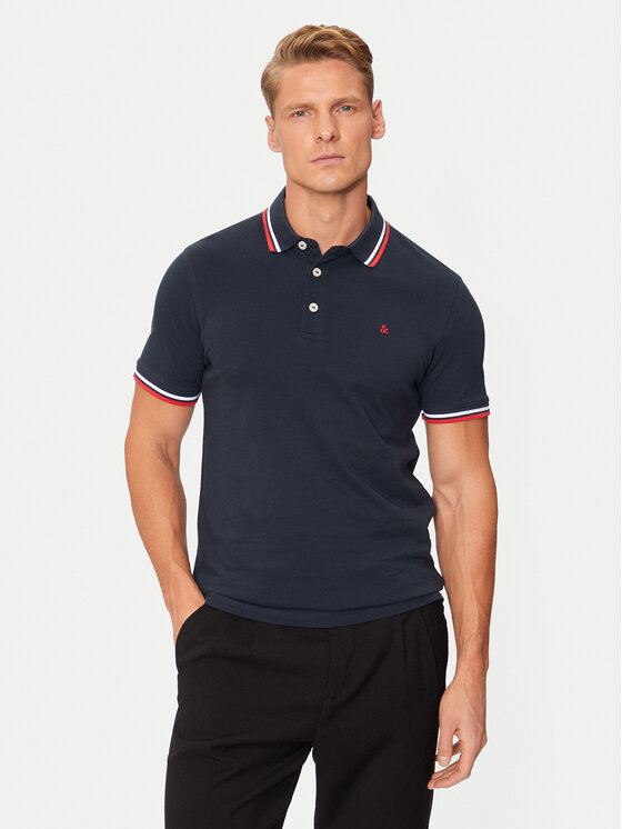 Jack & Jones Jack & Jones Polo Paulos 12136668 Blu scuro Slim Fit
