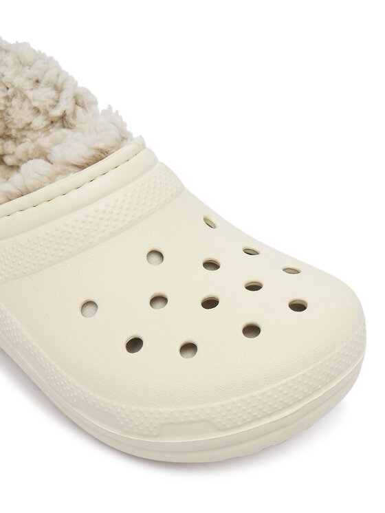 Crocs Шльопанці Crocs Classic Fleece Lined Clog K 212856 Бежевий