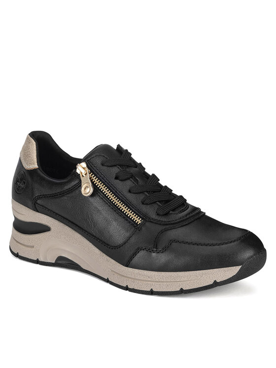 Rieker Poltopánky Rieker N9301-00 Čierna