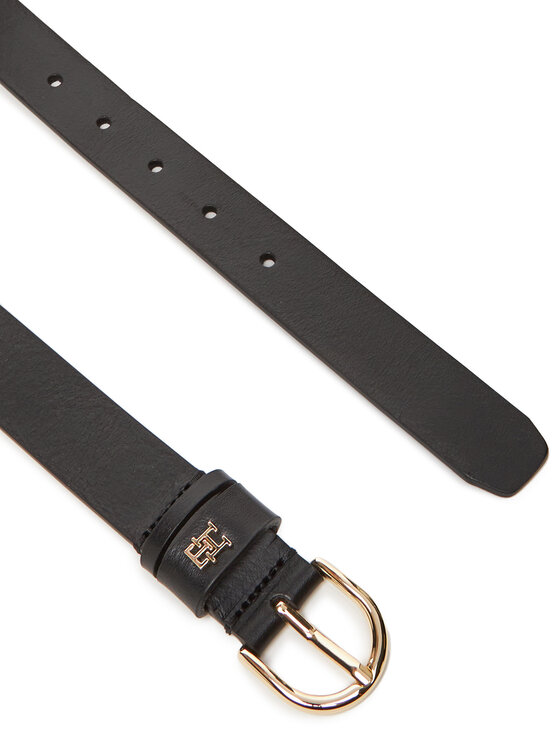 Tommy Hilfiger Ženski pas Tommy Hilfiger Essential Effortless 2.5 Go AW0AW16836 Črna