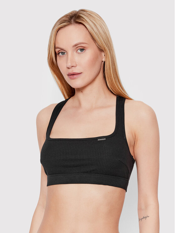 Chantelle Chantelle Top nedrček Cotton Comfort C15P10 Črna