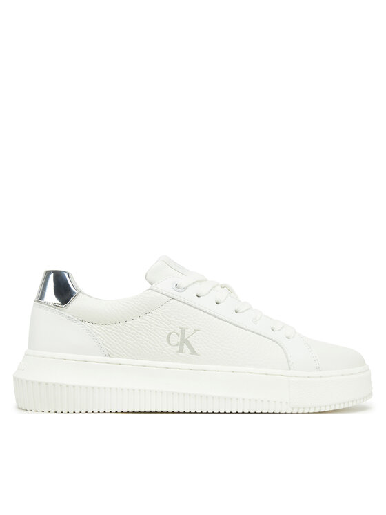 Calvin Klein Jeans Laisvalaikio batai Calvin Klein Jeans Chunky Cupsole Low Mg YW0YW01769 Balta