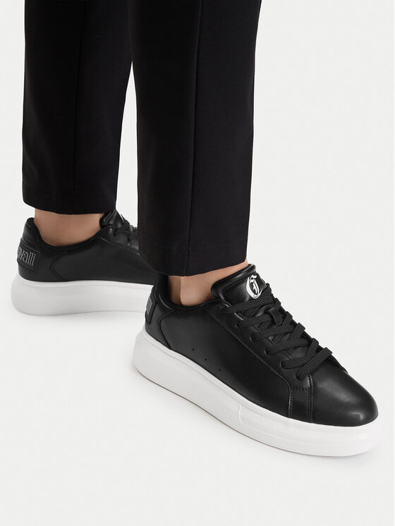 Just Cavalli Sneakersy Just Cavalli 80QA3SBD ZPC18 Czarny