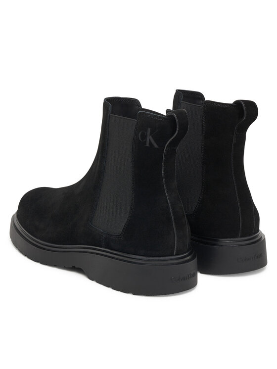 Calvin Klein Členková obuv s elastickým prvkom Calvin Klein Combat Ess Chelsea Boot Su YM0YM01372 Čierna