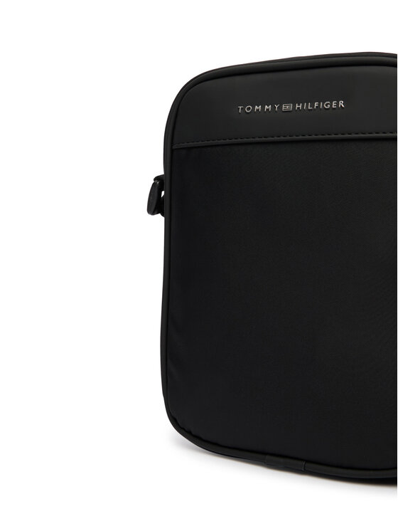 Tommy Hilfiger Geantă crossover Tommy Hilfiger Th Repreve Mini Reporter AM0AM14150 Negru
