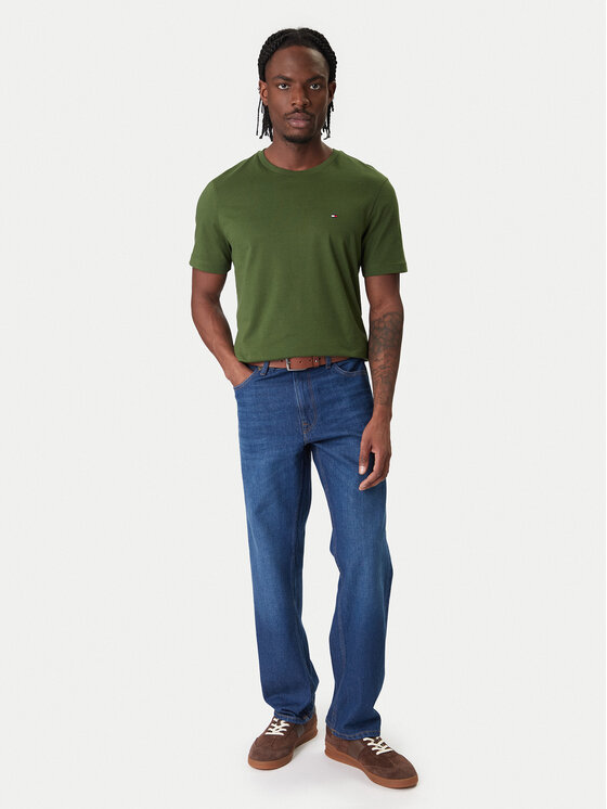 Tommy Hilfiger Tommy Hilfiger Camiseta Ess Seasonal MW0MW39995 Verde Regular Fit