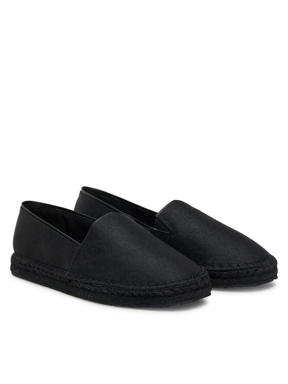 Calvin Klein Espadrile Calvin Klein Flat Espadrille - Jacq HW0HW02467 Črna