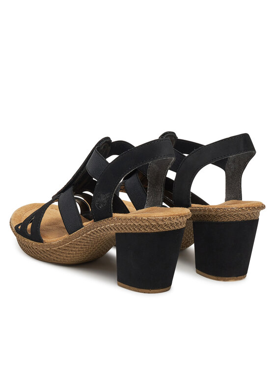 Rieker Sandales Rieker 66526-00 Melns