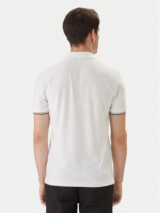 BOSS BOSS Polo Chip Hexa 50554561 Blanco Regular Fit