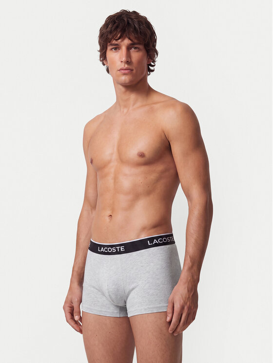 Lacoste Lacoste Conjunto de calzoncillos boxer 5H1300 Gris