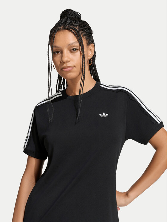 adidas adidas Camiseta Lace 3 Stripes LG4263 Negro Regular Fit